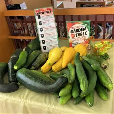 Garden table. Image credit: Vespasian Warner Public Library District.