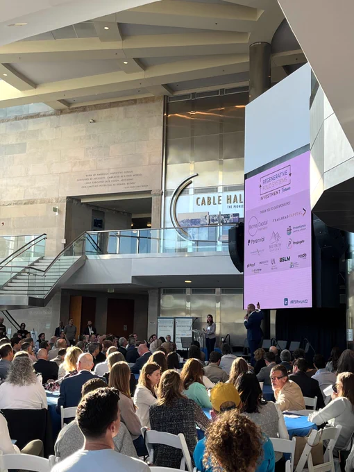 RFSI 2022 Conference with seated crowd in atrium