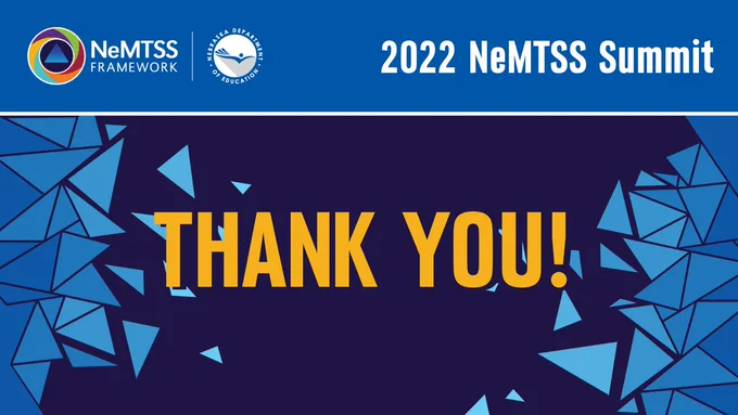 Thank you to NeMTSS Summit speakers and participants.