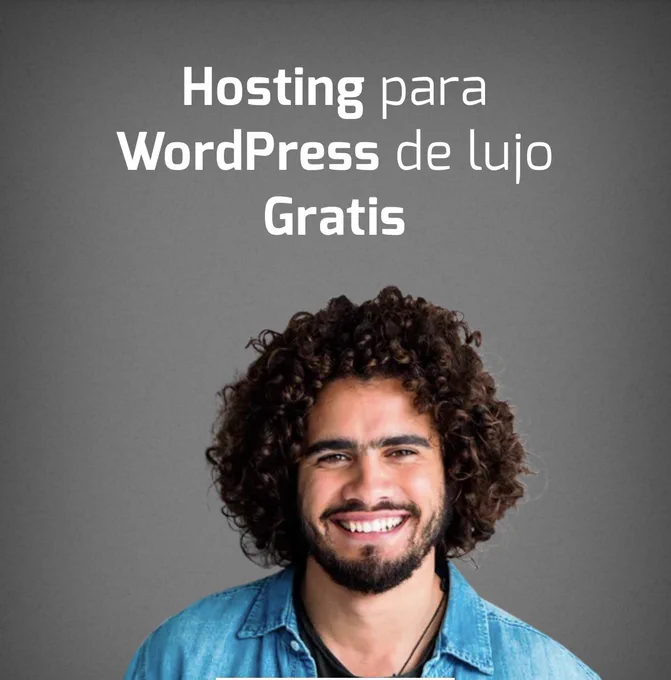 Chico sonriendo hosting gratis para wordpress