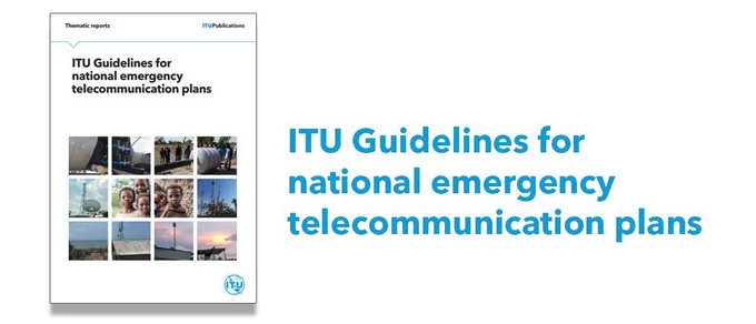 ITU Guidelines for national emergency telecommunication plans - cover of the report