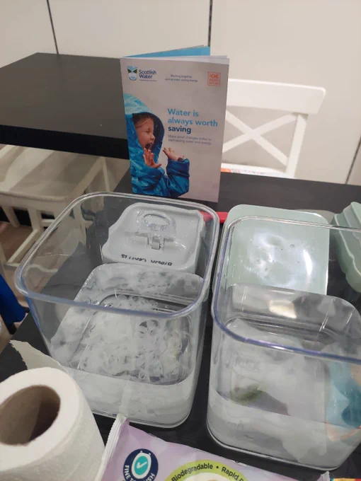 An experiment to show how well wet wipes break down in water (answer: not well!)