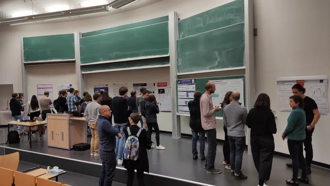 lively discussions during the poster session