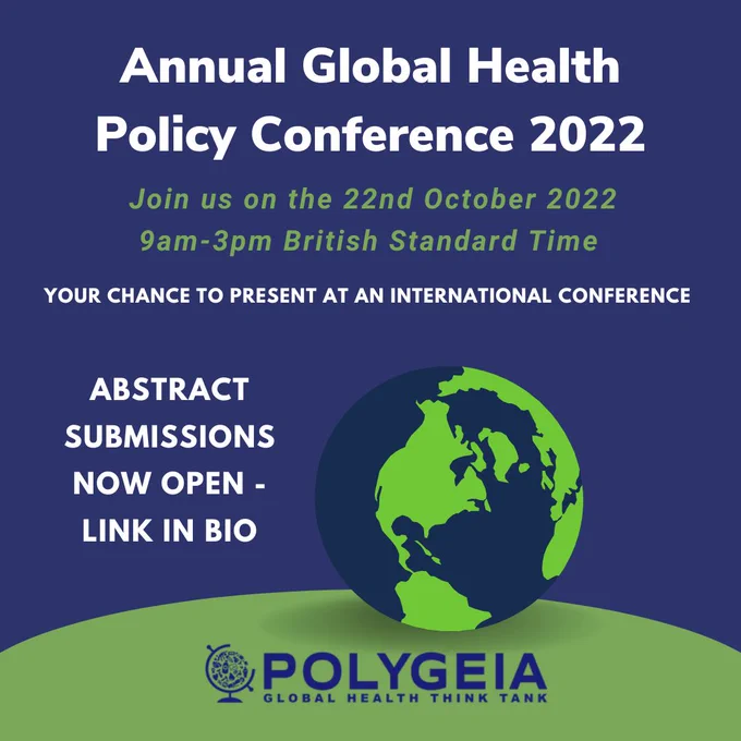 Poster for global health conference inviting abstract submissions 