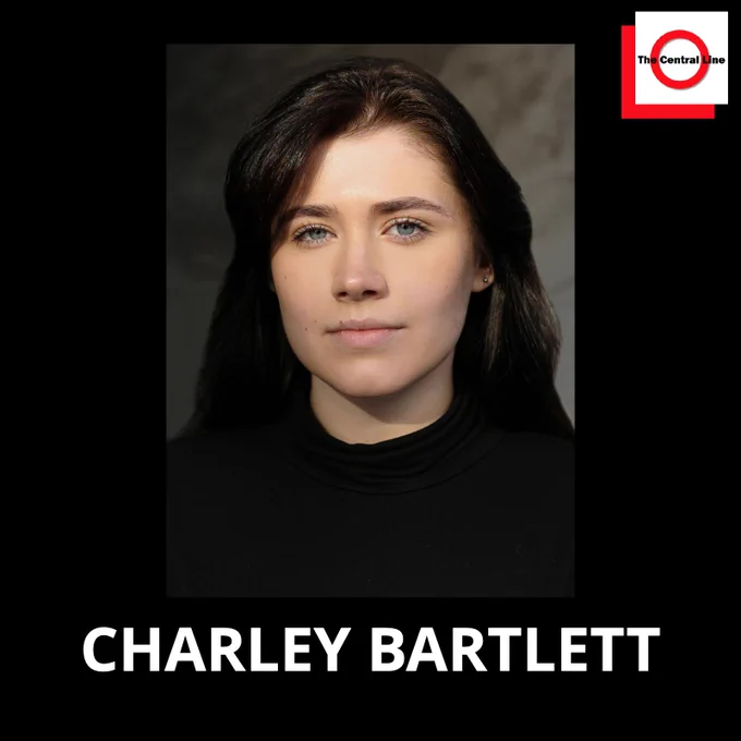 A headshot of a dark-haired girl with bright eyes looking at the camera. The text beneath reads 'Charley Bartlett'. The Central Line logo sits in the top right corner of the image.