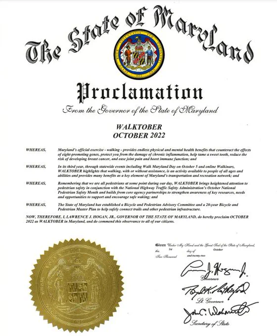 Walktober Proclamation