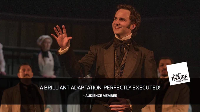 A shot of Nicholas performing as Mr Jekyll in our upcoming production of Jekyll and Hyde.