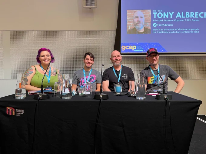 Lessons from the Trenches speakers at Melbourne International Games Week