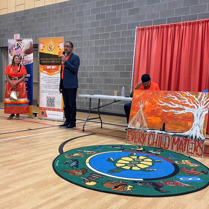Sohi speaking at Creating Hope Society