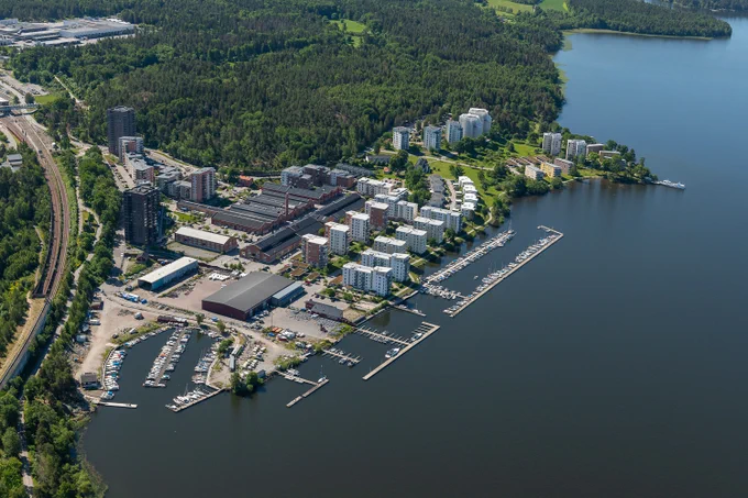 Bostadsområdet Bolinder strand i Järfälla är nu färdigställt