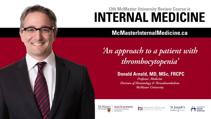 Donald Arnold, MD, MSc, FRCPC
Professor, Medicine image