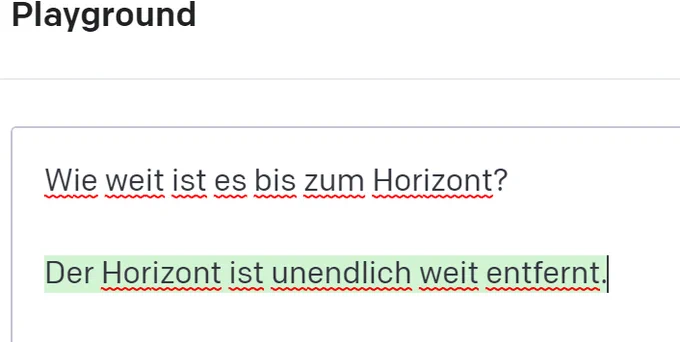 Wie weit ist es bis zum Horizont? Der Horizont ist unendlich weit entfernt.