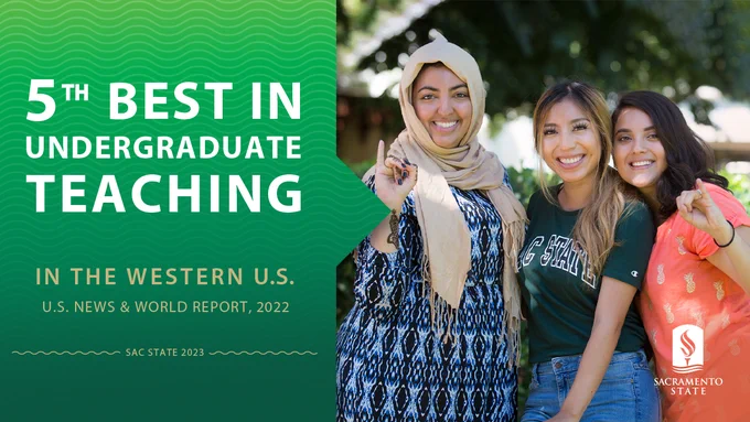 5th Best in Undergraduate Teaching
In the Western U.S.
U.S. News and World Report, 2022