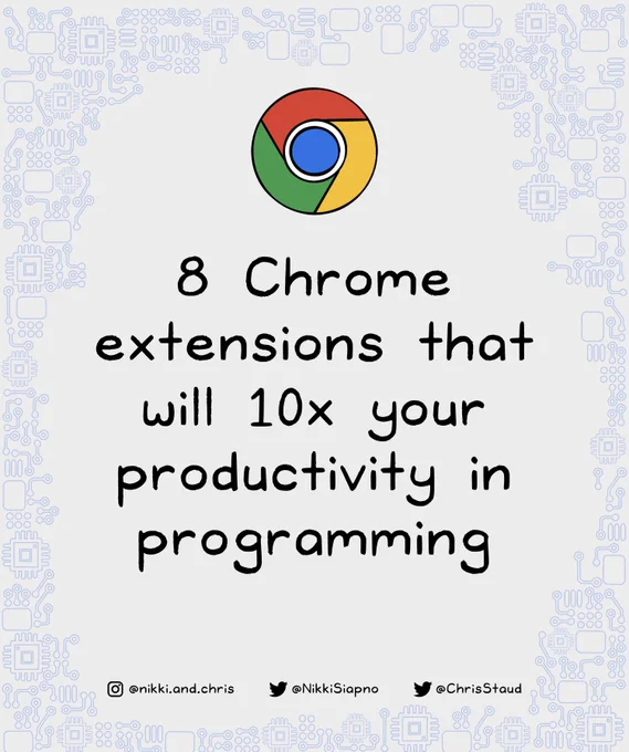 8 Chrome extensions that will 10x your productivity in programming (all free):