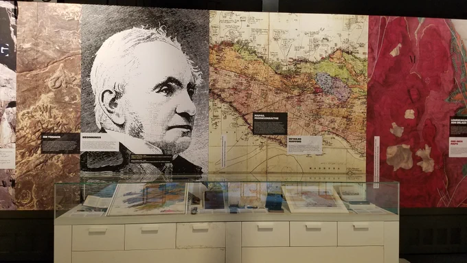 Poster at the Down to Earth - Exploring Ireland's Geology exhibition in the National Museum of Ireland, Collins Barracks.
