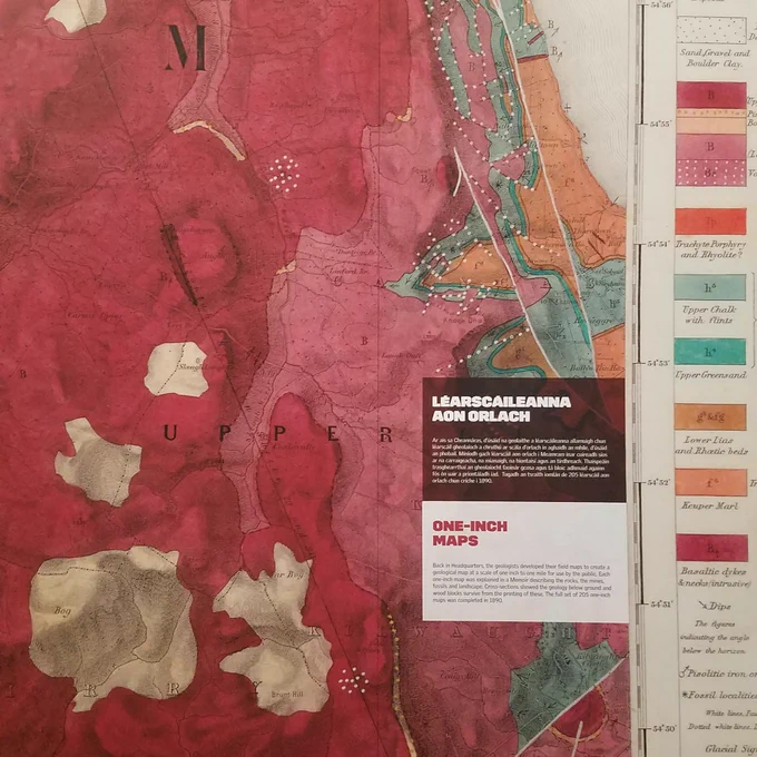 Poster at the Down to Earth - Exploring Ireland's Geology exhibition in the National Museum of Ireland, Collins Barracks.