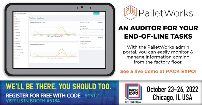PalletWorks web-based admin portal