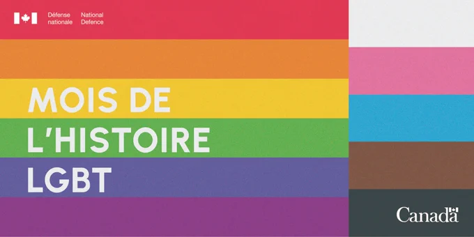 Texte sur l'image : Mois de l'histoire LGBT