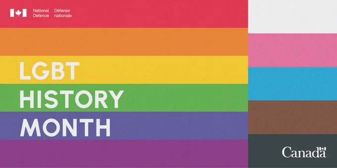 Text on image: LGBT History Month