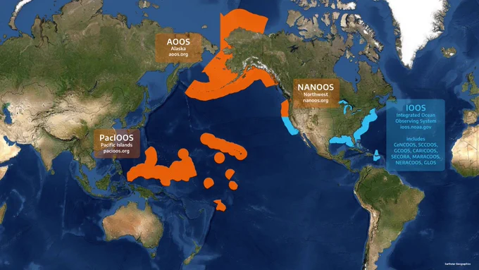 The community-led initiative brings together a geographically and culturally diverse group of partners that include three regional associations of the U.S. Integrated Ocean Observing System (PacIOOS in the Pacific Islands, AOOS in Alaska, and NANOOS in the Pacific Northwest); Indigenous and education partners from each region; and a wave buoy and sensor company known as Sofar Ocean.