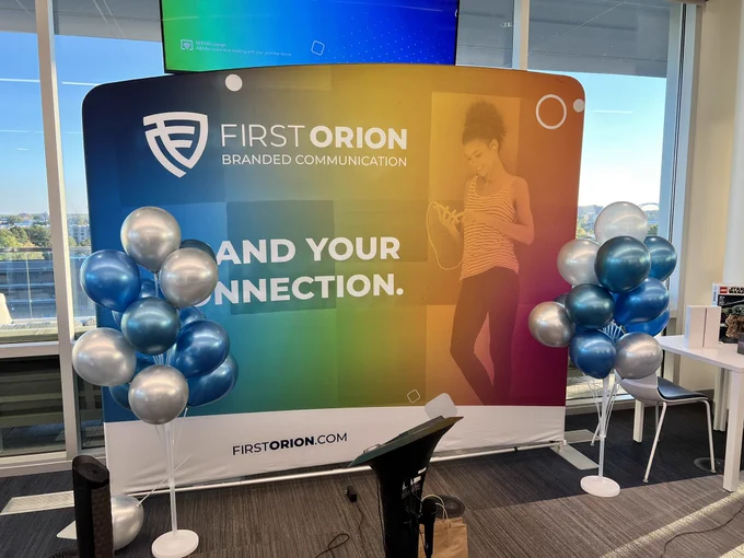 First Orion Banner at LRTF Attendee Party