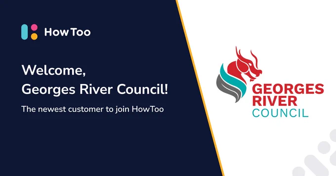 Welcome Georges River Council! The newest customer to join HowToo.