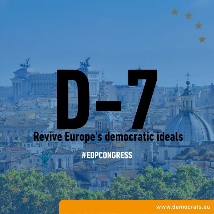 Image: Congress du Parti Démocrate européen à Rome (14 octobre 2022) rassemblant les membres du parti de toute l'Europe pour: 

- "Débat des leaders" avec les principaux décideurs politiques
- Trois tables rondes sur la crise énergétique, la fracture numérique, les droits humains et la démocratie. 

#EDPCongress

