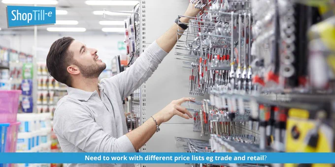 ShopTill-e all-in-one retail system offers multi-tiered pricing for trade and retail customers
