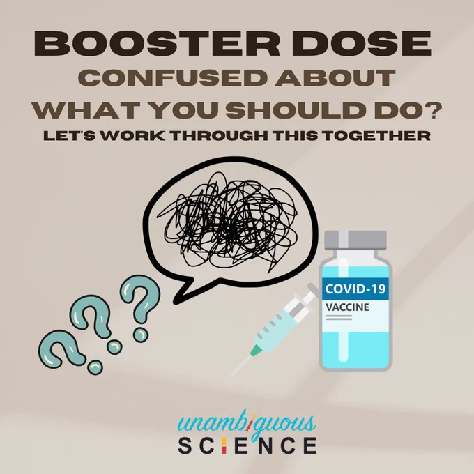 Booster Dose 
Confused about what you should do?
Let's work through this together