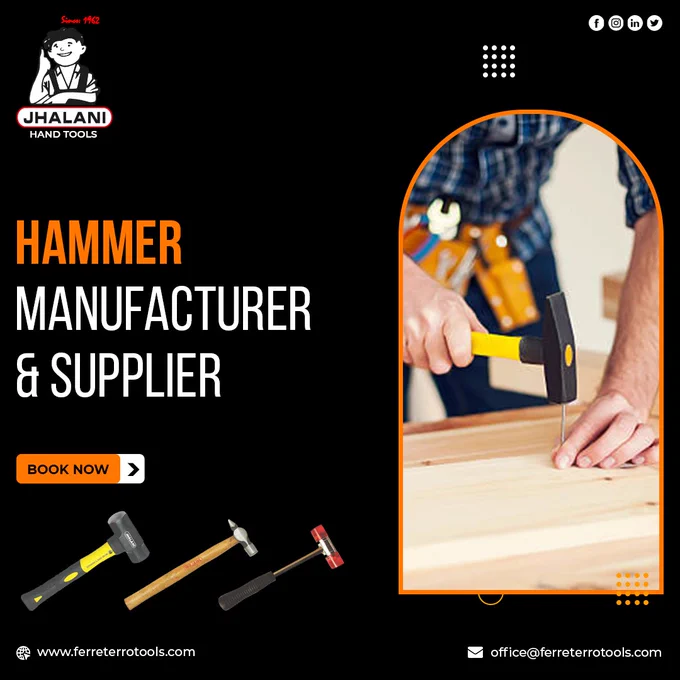 Ferreterrotools are one of the biggest Hammer manufacturer and supplier with a wide range of hand tools having high quality and international standards. Get the best from us.  

Only a perfect hammer can put the nail perfectly to its place.