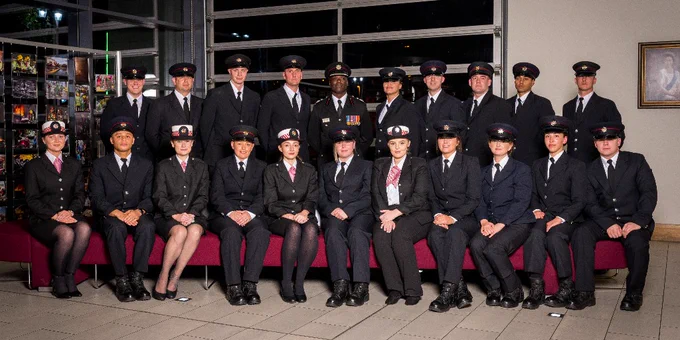 All the trainees of firefighter course 04/2022 and fire control staff sat together. 