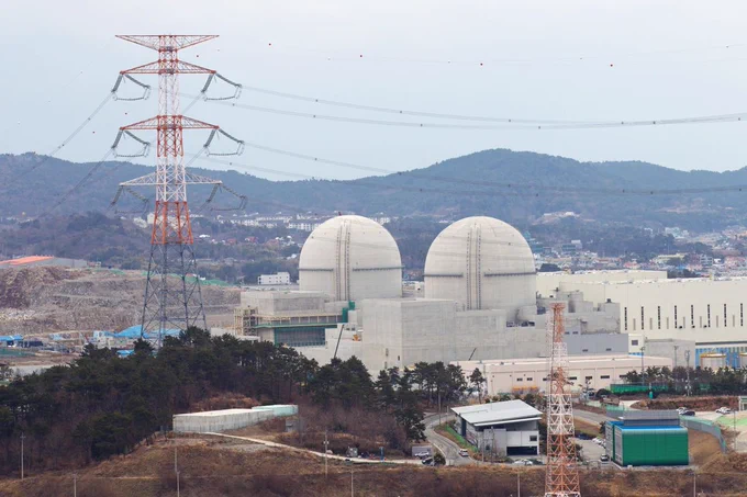 A picture of the Shin-Kori nuclear power plant in Ulsan.