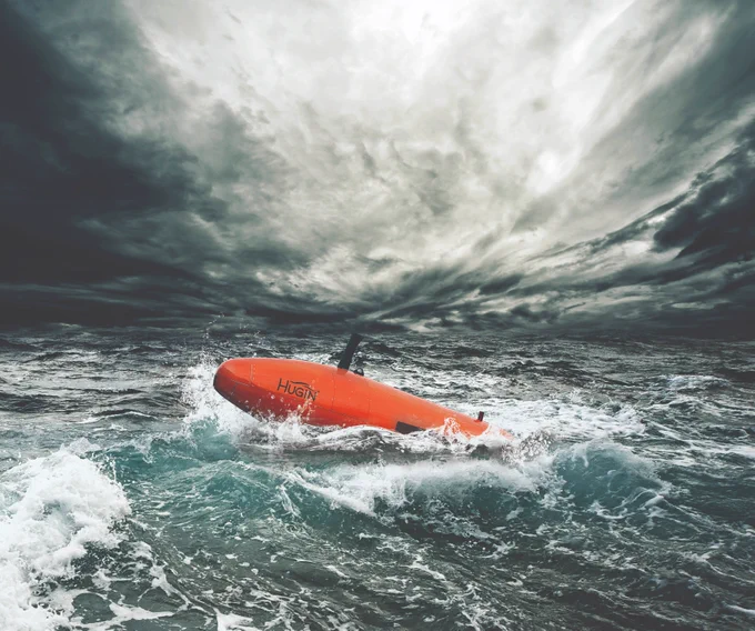 Image: Kongsberg Hugin Superior AUV in use. Courtesy of Kongsberg