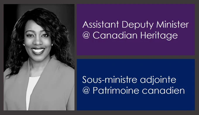 Picture of Gaveen Cadotte, Assistant Deputy Minister at Canadian Heritage.  Sous ministre adjointe au Patrimoine canadien. (Photo credit: Michelle Valberg C.M)