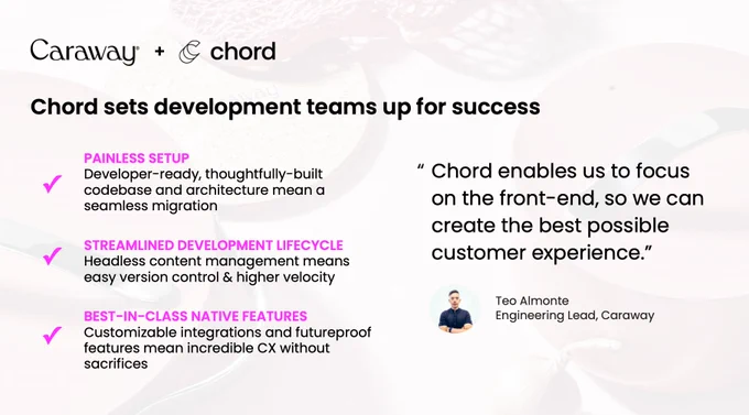 Chord sets development teams up for success.