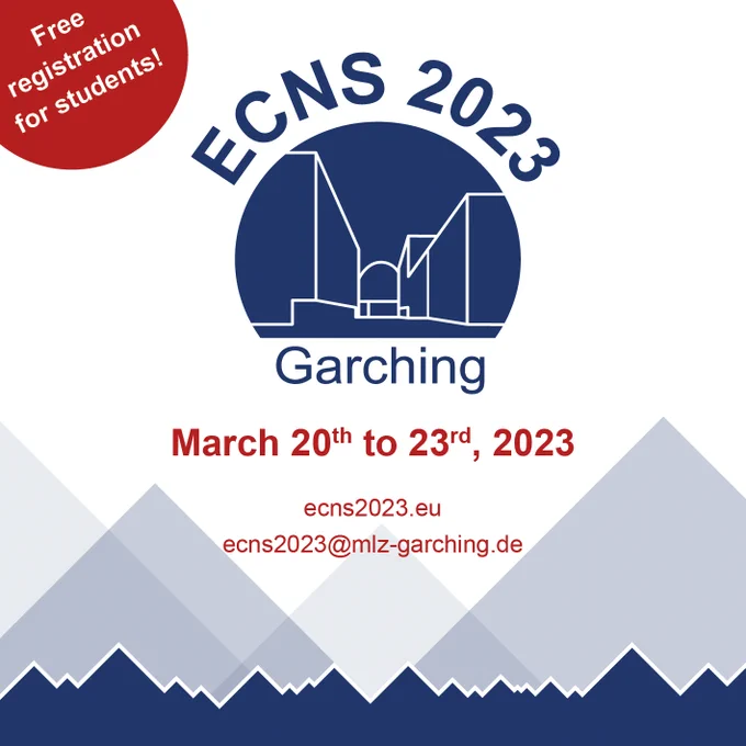 European Conference on Neutron Scattering in Garching, 20-23 March 2023