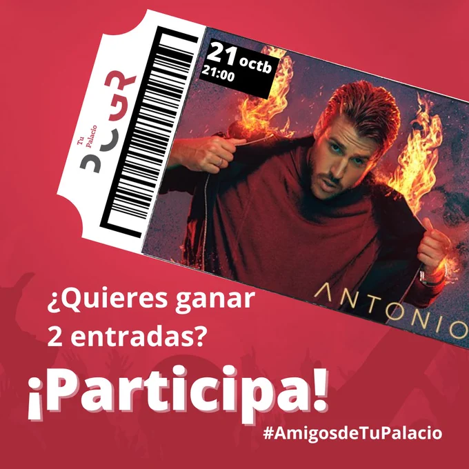 Sorteo de entradas para el concierto de Antonio José en Granada