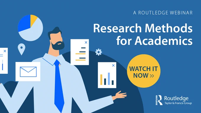 An academic in shirt and tie juggles different research methods and a variety of data. He needs help keeping track of it all.