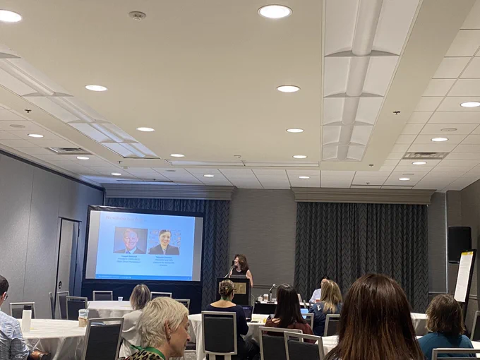 TPI at the morning session discussing equity centered practices.