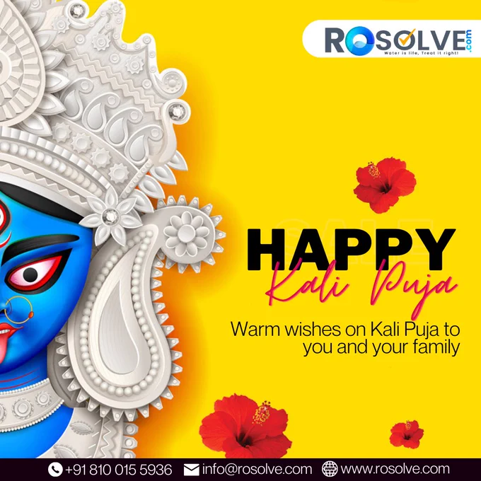 Goddess Kali has always protected us from
evil. Let us worship and thank her for all her blessings.
Happy Kali Puja to you and all!

#Celebratewithrosolve

ROSOLVE a one stop home appliance service provider.
Visit us at rosolve.com or call us at  91 - 8100155936
for bookings.

