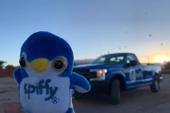 Spiffy at the New Mexico Balloon Festival!