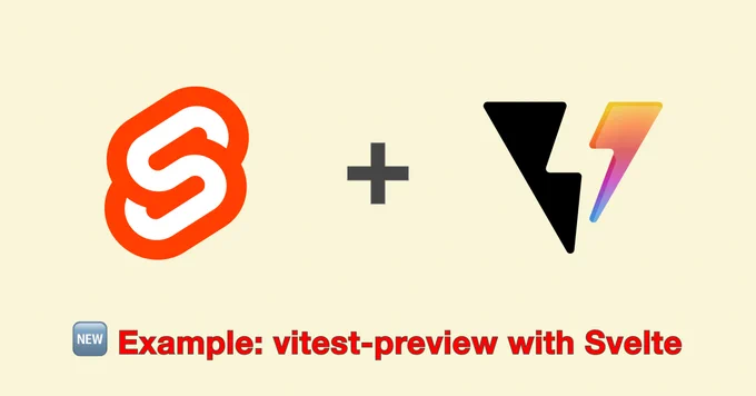 Example: vitest-preview with Svelte