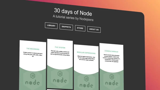 30 days of Node.