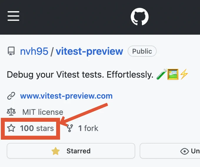 nvh95/vitest-preview
Debug your Vitest tests. Effortlessly. 🧪🖼⚡️
www.vitest-preview.com
MIT license
100 stars  1 fork