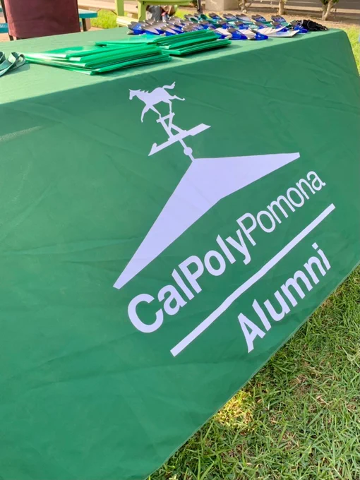 Cal Poly Pomona Alumni table 