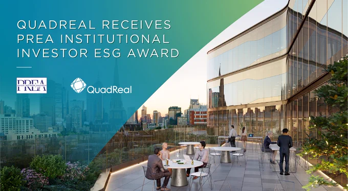 QuadReal receives PREA Institutional Investor ESG Award