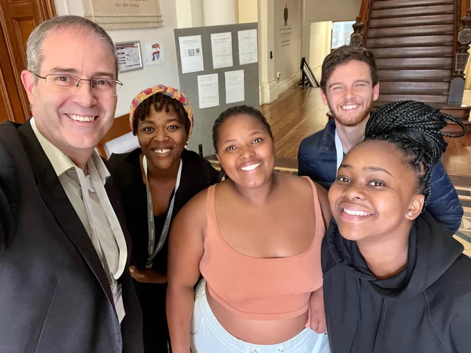 Selfie with Chris Long, Brendina, Indiphile Phithi, Jacques Voight and Enathi Mlomo.