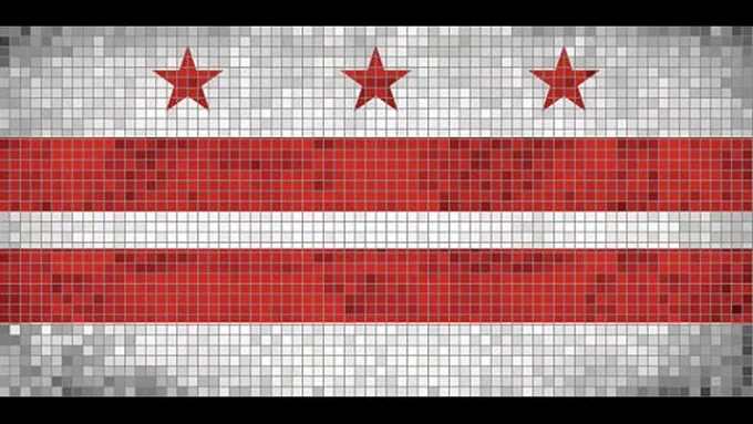 DC SYMBOLS - DC Flag
https://os.dc.gov/page/dc-symbols#:~:text=Approved October 25, 1938, the,bars on a white background.