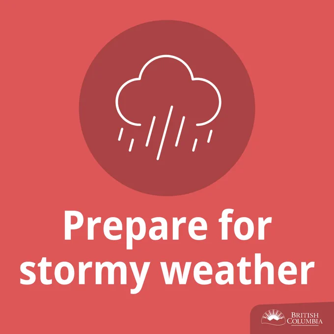 Prepare for stormy weather