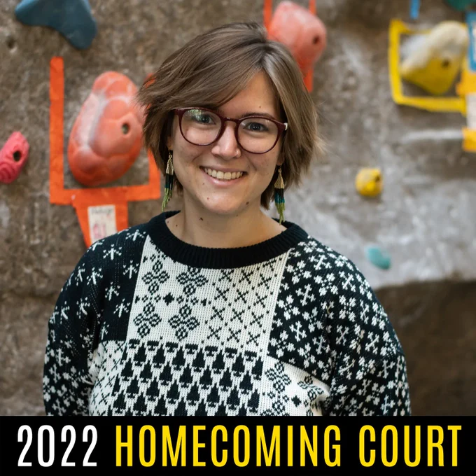 [ID: Photo of Isabel. Across the bottom on a black border: “2022 Homecoming Court.” End ID] 